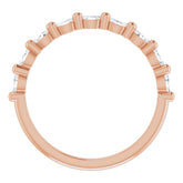 14K Rose 1/4 CTW Natural Diamond Anniversary Band